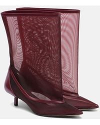Jacquemus - Tourni Mesh Ankle Boots - Lyst