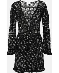 Anna Kosturova - Bianca Crochet Cotton Minidress - Lyst