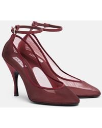 Alaïa - Grosgrain-Trimmed Mesh Pumps - Lyst