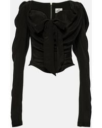 Vivienne Westwood - Tie-Detail Silk Top - Lyst