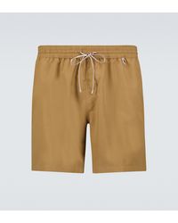 1 % de réduction Homme Vêtements Shorts Shorts fluides/cargo Short Cargo En Coton Et Lin Coton Loro Piana pour homme en coloris Bleu 