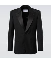 Givenchy - Smokingjacke Aus Wolle Und Mohair - Lyst
