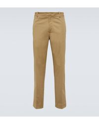 Moncler - Cotton-blend Gabardine Straight Pants - Lyst