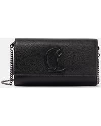 Christian Louboutin - Logo Leather Wallet On Chain - Lyst