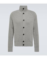 Tom Ford - Ribbed-knit Wool And Cashmere Cardigan - Lyst