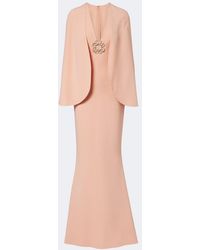 Elie Saab - Embellished Caped Cady Gown - Lyst