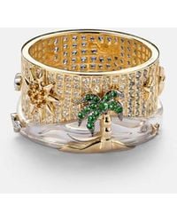 Yvonne Léon - Ring 24 Heures Aus 9Kt Gelbgold (375/1000) Mit Edelsteinen - Lyst