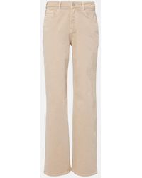 AG Jeans - New Baggy Mid-Rise Wide-Leg Jeans - Lyst
