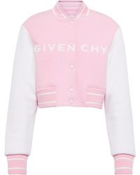 Givenchy X Disney® Cropped-Bomberjacke aus Wolle - Pink