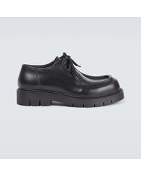 Bottega Veneta - Haddock Leather Derby Shoes - Lyst