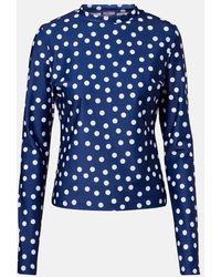 Jean Paul Gaultier - Polka-Dot Jersey Top - Lyst