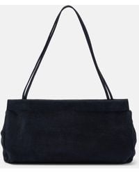 The Row - Abby Small Suede Shoulder Bag - Lyst