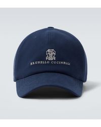 Brunello Cucinelli - Canvas Baseball Cap - Lyst
