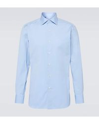 Brioni - Cotton-blend Poplin Shirt - Lyst