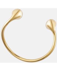Bottega Veneta - Drop 18kt Gold-plated Cuff Bracelet - Lyst