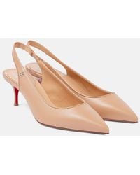 Christian Louboutin - Sporty Kate Sling 55 Leather Slingback Pumps - Lyst