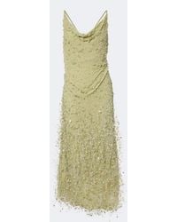 Rachel Gilbert - Anika Draped Embellished Gown - Lyst