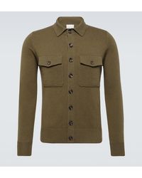 Allude - Cardigan camicia in lana e cashmere - Lyst