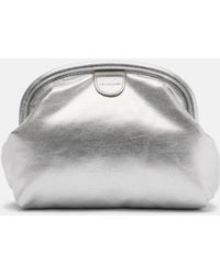 Stella McCartney - Falabella Padded Metallic Clutch - Lyst