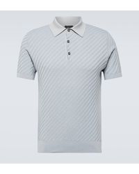 Brioni - Cotton, Silk, And Cashmere Polo Shirt - Lyst