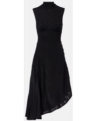 Alaïa - Dress With Decorative Draping - Lyst