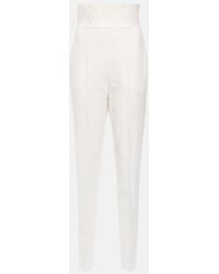 Nensi Dojaka - Bridal Slim Wool-Blend Pants - Lyst