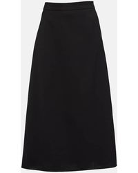 Wardrobe NYC - Virgin Wool Midi Skirt - Lyst