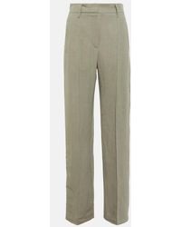Brunello Cucinelli - Straight Twill Pants - Lyst