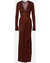 AYA MUSE - Lace-Trimmed Maxi Dress - Lyst