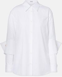 Loewe - Layered Cotton Poplin Shirt - Lyst