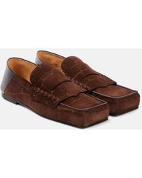Jacquemus - Carre Leather Penny Loafers - Lyst
