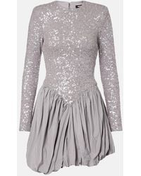 ROTATE BIRGER CHRISTENSEN - Sequined Asymmetric Minidress - Lyst