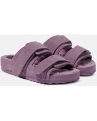 Birkenstock - X Tekla Pantoletten Uji Aus Veloursleder - Lyst