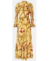 La DoubleJ - Visconti Silk Crepe De Chine Maxi Dress - Lyst