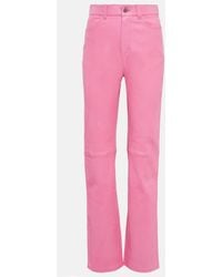 Stouls - Pantalones Terry de piel de tiro alto - Lyst