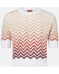 Missoni - Zigzag Knitted Top - Lyst