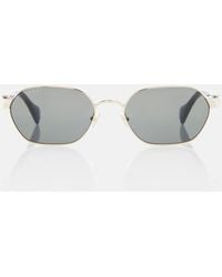 Gucci - Runde Sonnenbrille Double G - Lyst