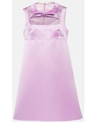 Nina Ricci - Vestido corto Duchess de saten adornado - Lyst