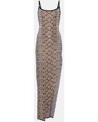 Balmain - Black And Camel Dress - Lyst