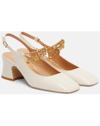 Chloé - Charms 55 Leather Slingback Pumps - Lyst