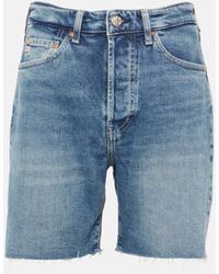 AG Jeans - Short a taille haute en jean - Lyst