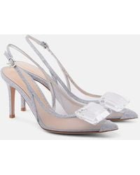 Gianvito Rossi - Jaipur Mesh Slingback Pumps - Lyst