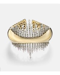 YEPREM - Armreif Golden Strada Aus 18Kt Gelbgold Mit Diamanten - Lyst