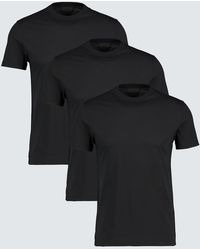 Prada - Cotton Jersey T-shirt - Lyst