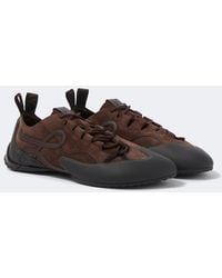 Loewe - Grip Anagram Suede Sneakers - Lyst
