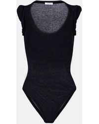 Alaïa - Ribbed-Knit Bodysuit - Lyst