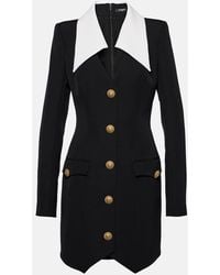 Balmain - Robe En Laine Vierge - Lyst