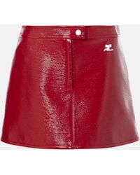 Courreges - Reedition Vinyl Miniskirt - Lyst