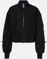 adidas By Stella McCartney - Cropped-Bomberjacke True Nature - Lyst