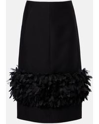 TOTEME - Petal Wool And Silk Pencil Skirt - Lyst